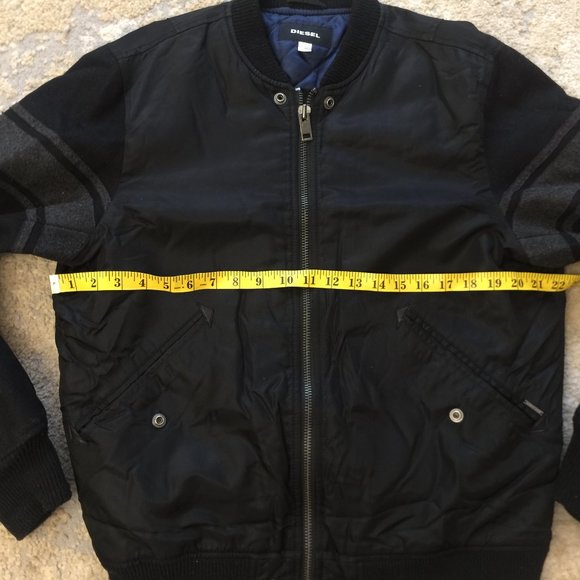 Diesel Wool and Nylon Bomber jacket Sz M - Picture 4 of 10